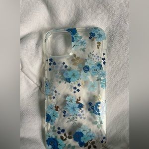 Blue Floral Iphone 12/13 pro max case